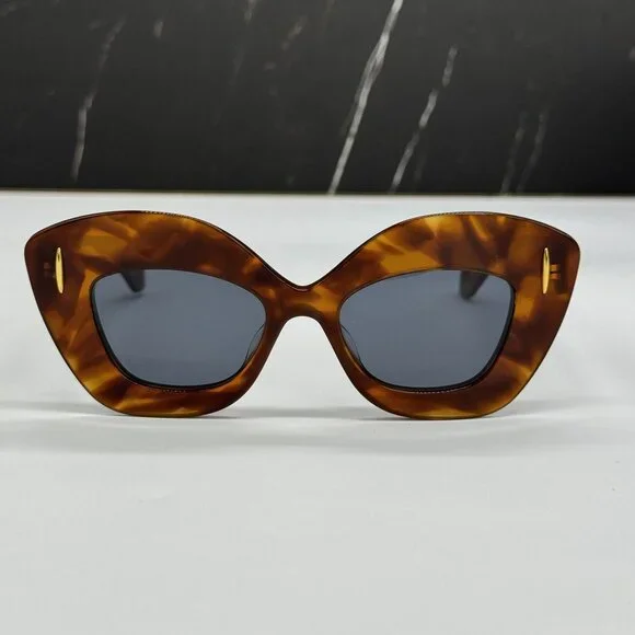 NEW LOEWE LW40127I 53V WOMEN SUNGLASSES HAVANA SQUARE LOEWE EYEWEAR